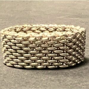 Tiffany silver mesh ring